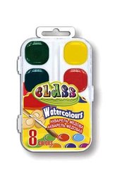 Краски Краски акварель нет, медовые, 8 цветов, пластиковая коробка, 7614, CLASS