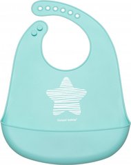 Слюнявчик силиконовый с карманчиком Pastel - голубой Canpol babies (74 024_blu)