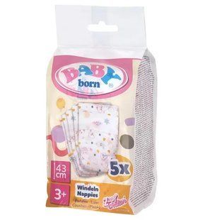 Підгузки для ляльки BABY BORN (5 шт.) (838358), комбинований