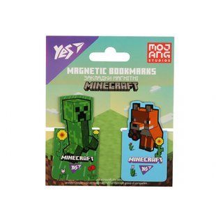 Закладки магнитные YES "Minecraft.Spring", вырубка, 2 шт (708445)