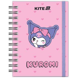 Блокнот на спирали Kite Kuromi HK25-229-2, формата A6, 80 листов в клетку