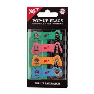 Закладки Pop-up Yes Demon Slayer, пластик, 80 шт