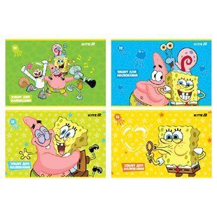 Зошит для малювання Kite SpongeBob SquarePants SB25-241, 12 аркушів