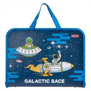 Папка-портфель 1 Вересня FC на блискавці з тканинними ручками Space , 492170