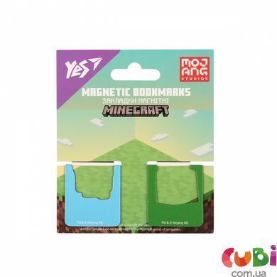 Закладки магнітні YES "Minecraft.Spring", висікання, 2 шт (708445)