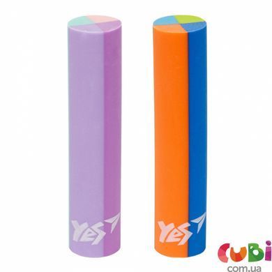 Ластик у формі циліндру YES "RockNRoll", 2 кол./уп. (560598)