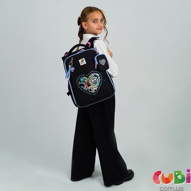 Рюкзак школьный каркасный Kite Education "Love is" K25-531M-2, комбинированый