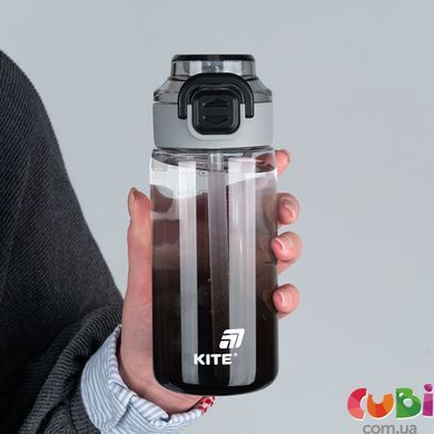Пляшечка для води Kite, 600 мл, чорна (K25-1212-1)