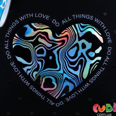 Рюкзак школьный каркасный Kite Education "Love is" K25-531M-2, комбинированый