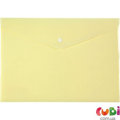 Папка на кнопке, А4, Pastelini, желтая 1412-08-A
