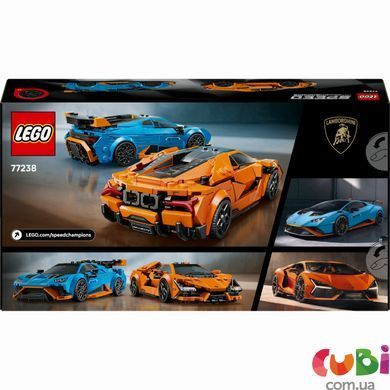 Конструктор дитячий LEGO Lamborghini Revuelto та Hurac&aacute;n STO (77238)