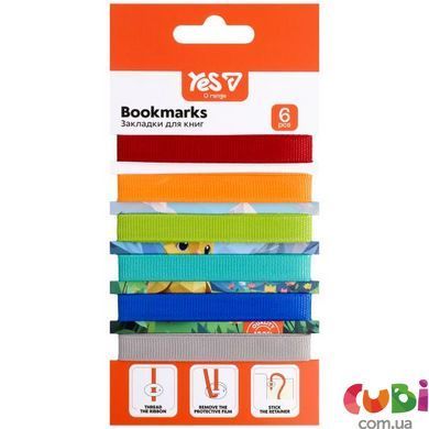 Закладки для книг Yes "Orange Line" 6 шт. (х) (708850)