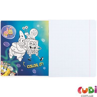 Тетрадь школьная Kite SpongeBob SquarePants SB25-236, 18 листов, клетка