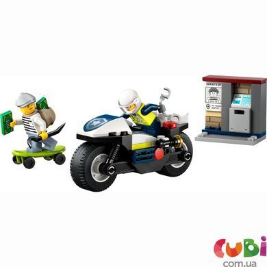 Конструктор Lego City Переслідування на поліцейському мотоциклі (60455), комбінований