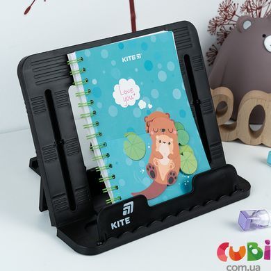 Підставка для книг Kite, пластикова, чорна (K25-330-1)
