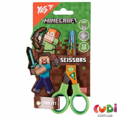 Ножницы Yes "Minecraft" 13см, с принтом на лезвии