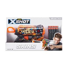 Быстрострельный бластер X-SHOT Skins Flux Game Over (8 патронов), 36516E