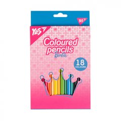 Карандаши цветные Yes 18 цв. Barbie розовый, 290735