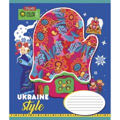 Зошит учнівський А5 24 клітинка 1В Ukraine style, (765877)
