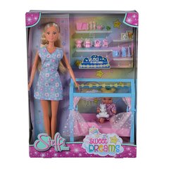 Кукольный набор Штеффи Сладкие сны с девочкой и светящейся в темноте кроватью, 3+, 573 3521