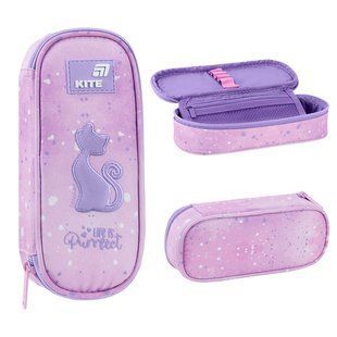 Пенал Kite 599 Catsline (K26-599-1), Розовый