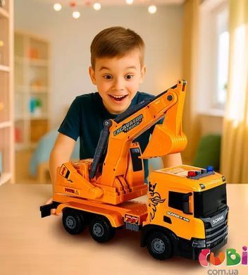 Автомодель серії "Super Big Truck" &ndash; ЕКСКАВАТОР SCANIA (світло, звук)