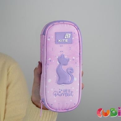 Пенал Kite 599 Catsline (K26-599-1), Розовый