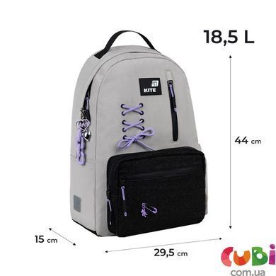 Рюкзак Kite Education teens Romantic Minimalism (K26-949L-1), сірий