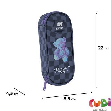 Пенал Kite "Классика" K25-599-14 с ярким дизайном для школы, комбинированый