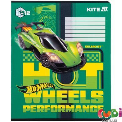 Зошит шкільний Kite Hot Wheels HW25-232-1, 12 аркушів