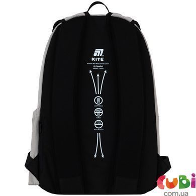 Рюкзак Kite Education teens Romantic Minimalism (K26-949L-1), сірий