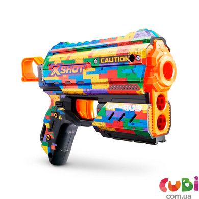 Оружие игрушечное быстрострельный бластер X-SHOT Skins Flux Striper (8 патронов), 36516K