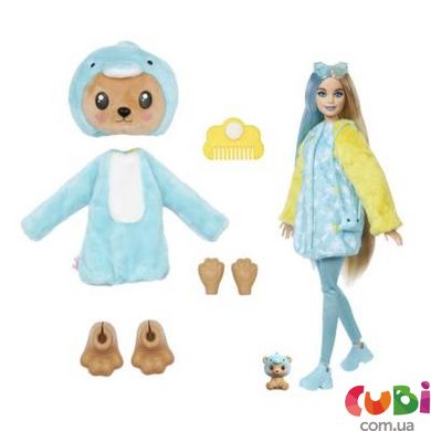 Кукла Barbie Cutie Reveal серии Великолепное комбо – медвежонок в костюме дельфина, HRK25
