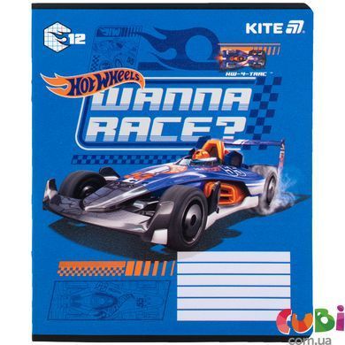 Зошит шкільний Kite Hot Wheels HW25-232-1, 12 аркушів