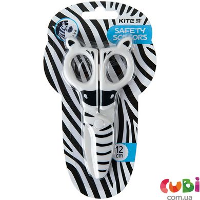 Ножиці дитячі пластикові, безпечні, 12см Zebra