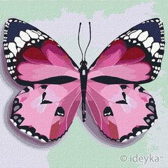 КНО4209 Набір для розпису по номерах. Рожевий метелик 25 25см