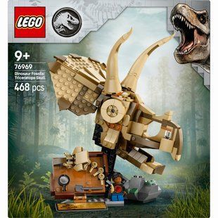 Конструктор Lego Jurassic World Окаменелости динозавров: череп трицератопса (76969), комбинированый