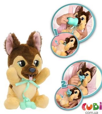Интерактивная игрушка Baby Paws серии Yummy &ndash; немецкая овчарка (с аксессуарами), комбинированый