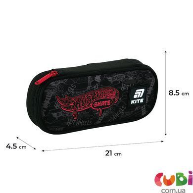 Пенал Kite Hot Wheels Скейт HW25-662-1, комбинированый