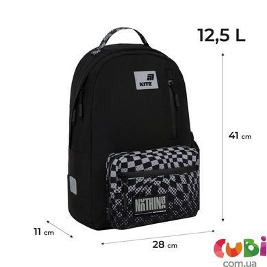 Рюкзак Kite Education teens Nothing Impossible (K26-949M-2), Чорний