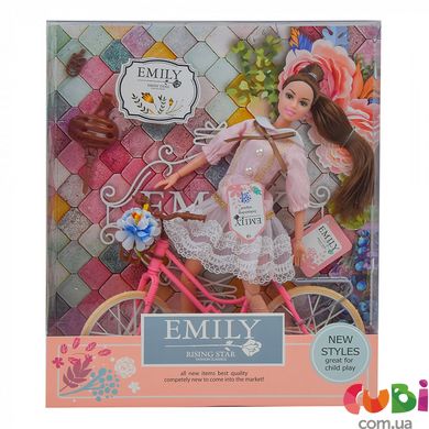 Лялька Shantou Jinxing Emily з велосипедом (QJ077)