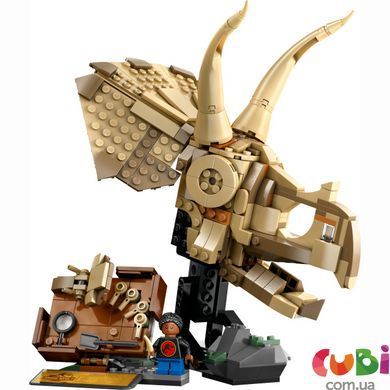Конструктор Lego Jurassic World Скамʼянілості динозаврів: череп трицератопса (76969), комбінований