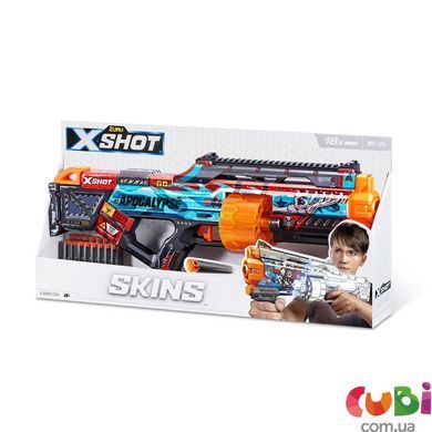 Быстрострельный бластер X-SHOT Skins Last Stand Апокалипсис (16 патронов), 36518D