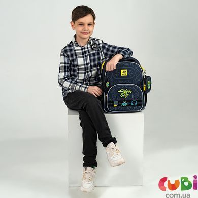 Рюкзак шкільний каркасний Kite Education Кібер K25-556M-2, комбінований