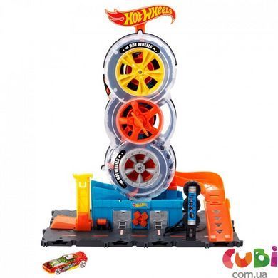 Игровой набор "Удивительные трюки на шиномонтаже" Hot Wheels (HDP02)