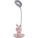 Настільна лампа LED з акумулятором Bunny, рожевий, K24-492-1-2