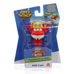 Игровая фигурка-трансформер Super Wings Transform-a-Bots Build-It Jett, Джетт строитель, EU730011