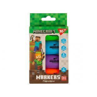 Маркер текстовый Yes "Minecraft" в наборе, 4 шт. (391095)