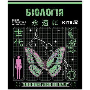 Тетрадь предметная Kite Cyber K25-240-27, 48 листов, клетка, биология