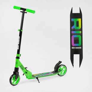 Самокат двухколесный Best Scooter R 12005 колеса PU 145мм, передний амортизатор.